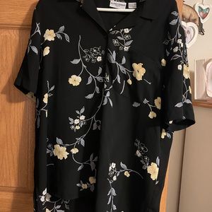 Button down flower shirt